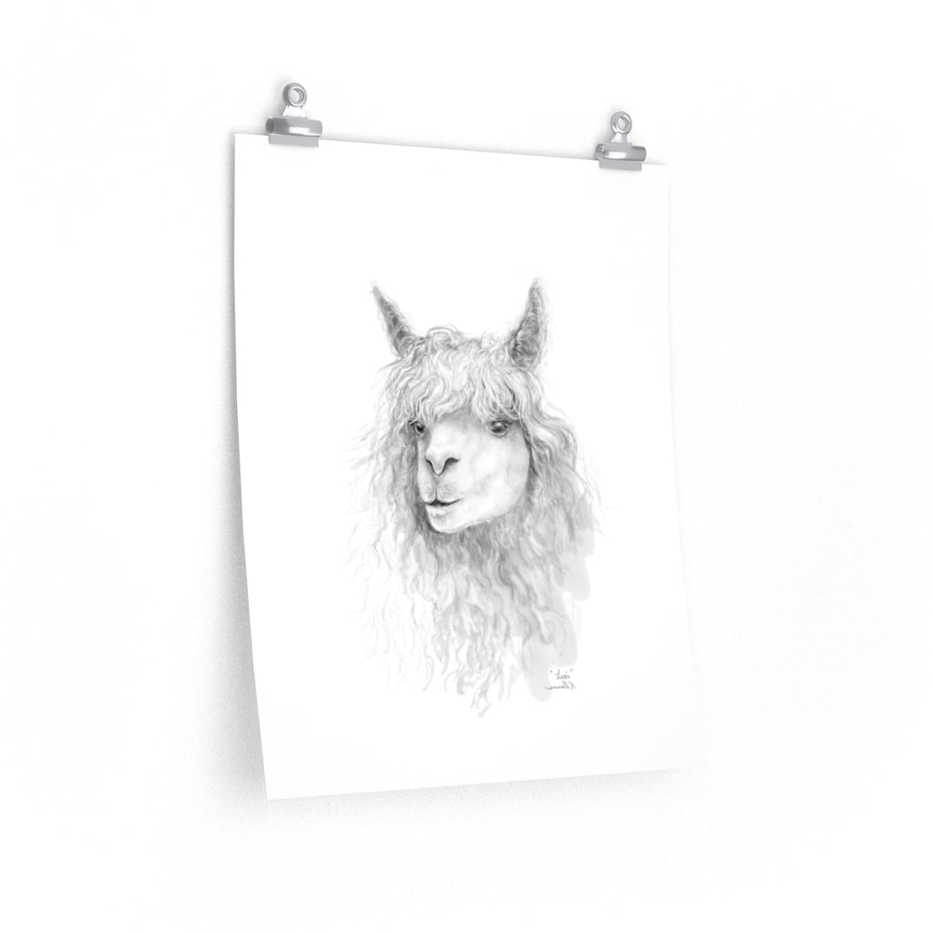 LEXI Llama- Art Paper Print