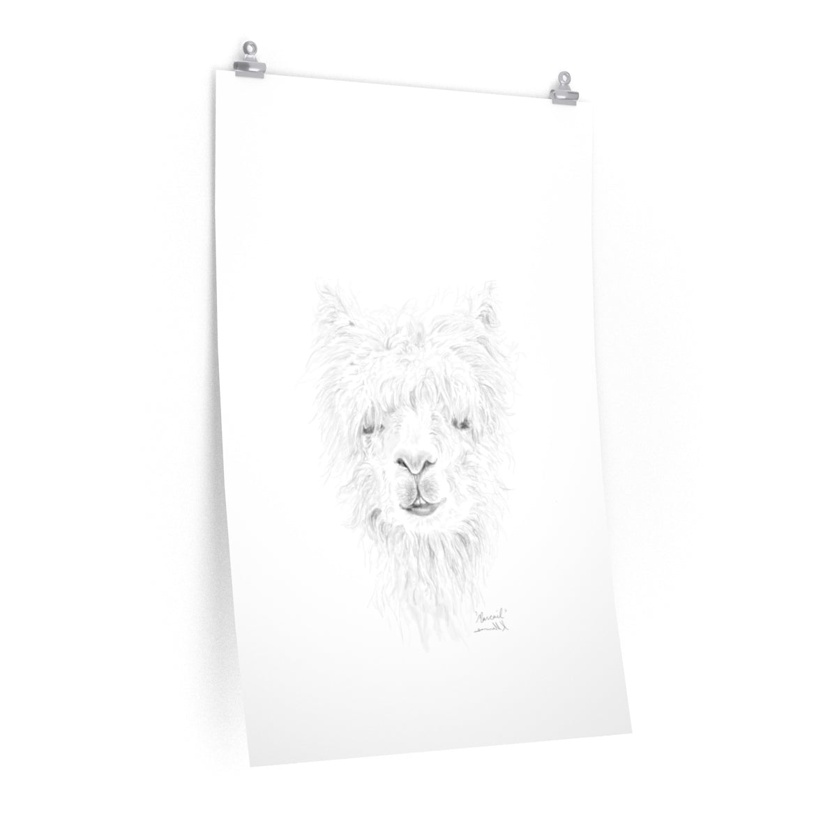 MARCAIL Llama- Art Paper Print