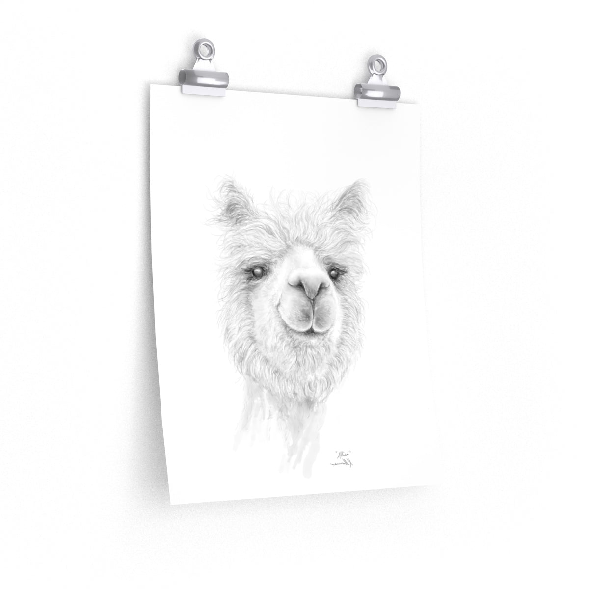ALLISA Llama- Art Paper Print