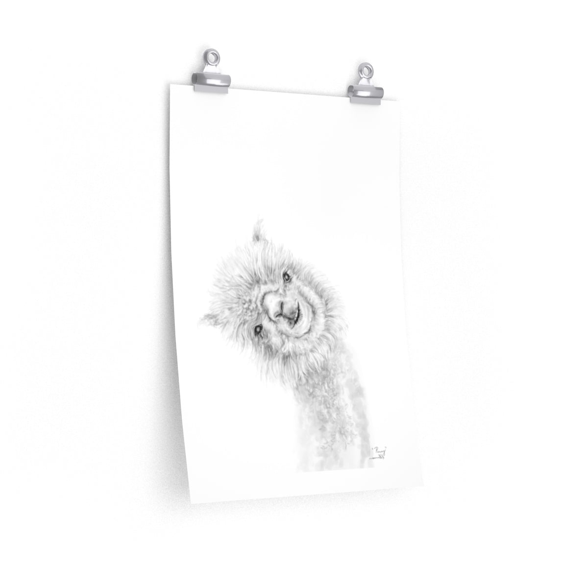 PENNY Llama- Art Paper Print