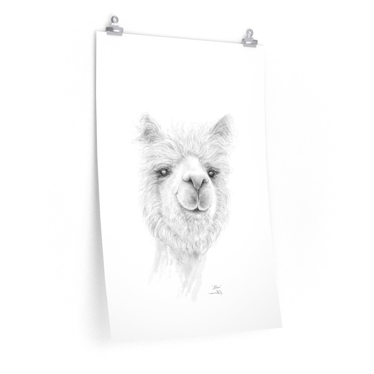 ALLISA Llama- Art Paper Print