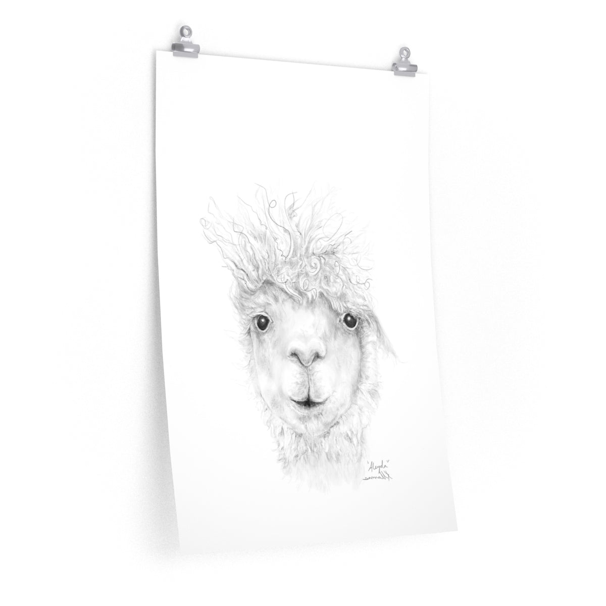 ALEYDA Llama- Art Paper Print