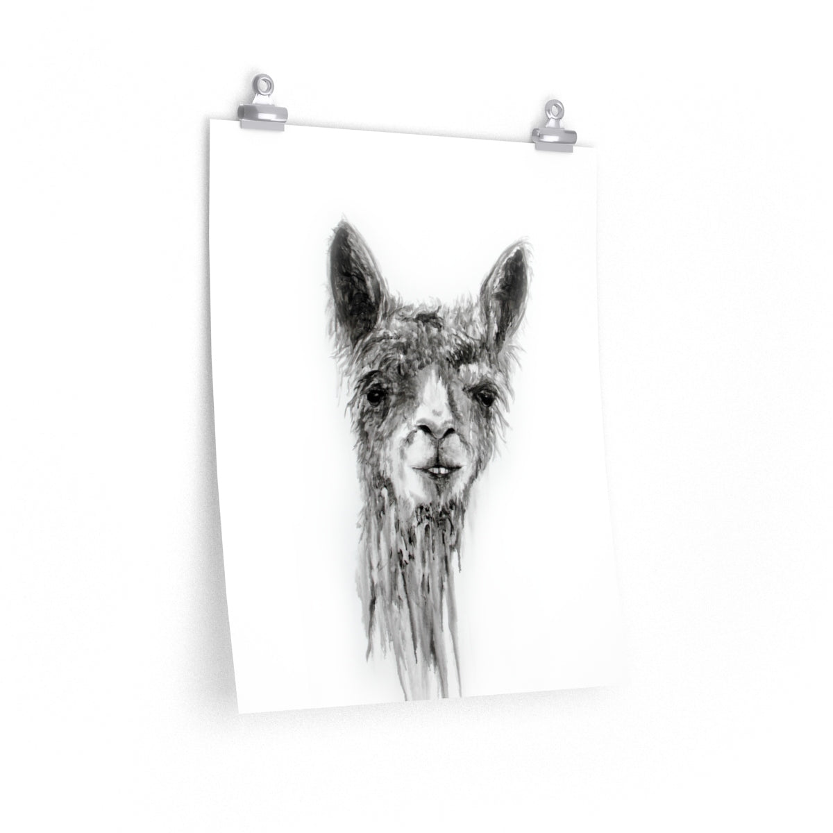 BILLY Llama- Art Paper Print