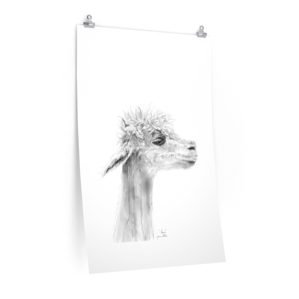 LARS Llama- Art Paper Print