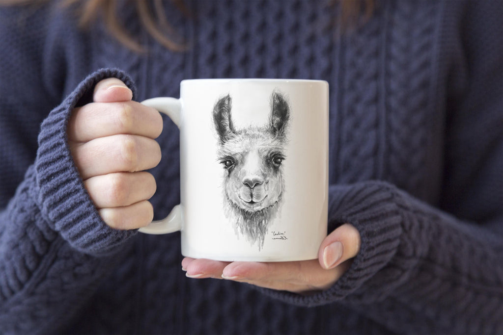 Llama Name Mugs - CAROLINE