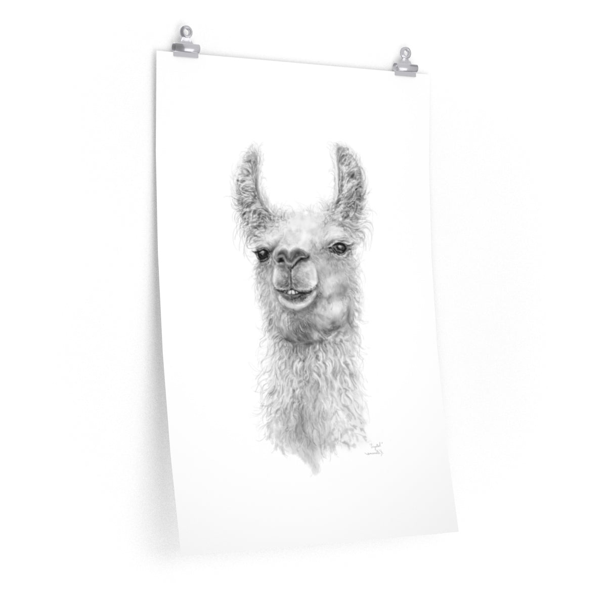 CRYSTAL Llama- Art Paper Print