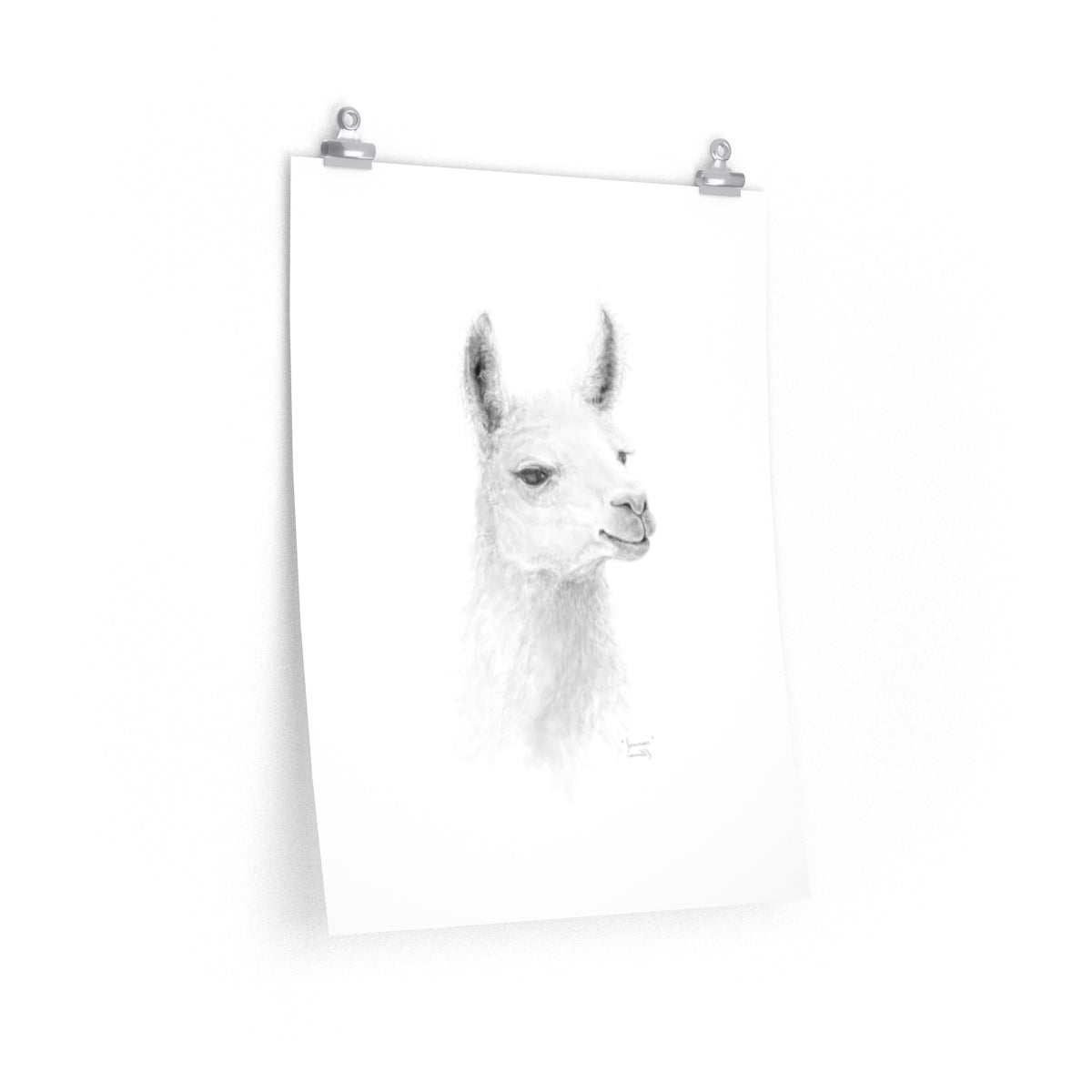 JOUNEER Llama- Art Paper Print