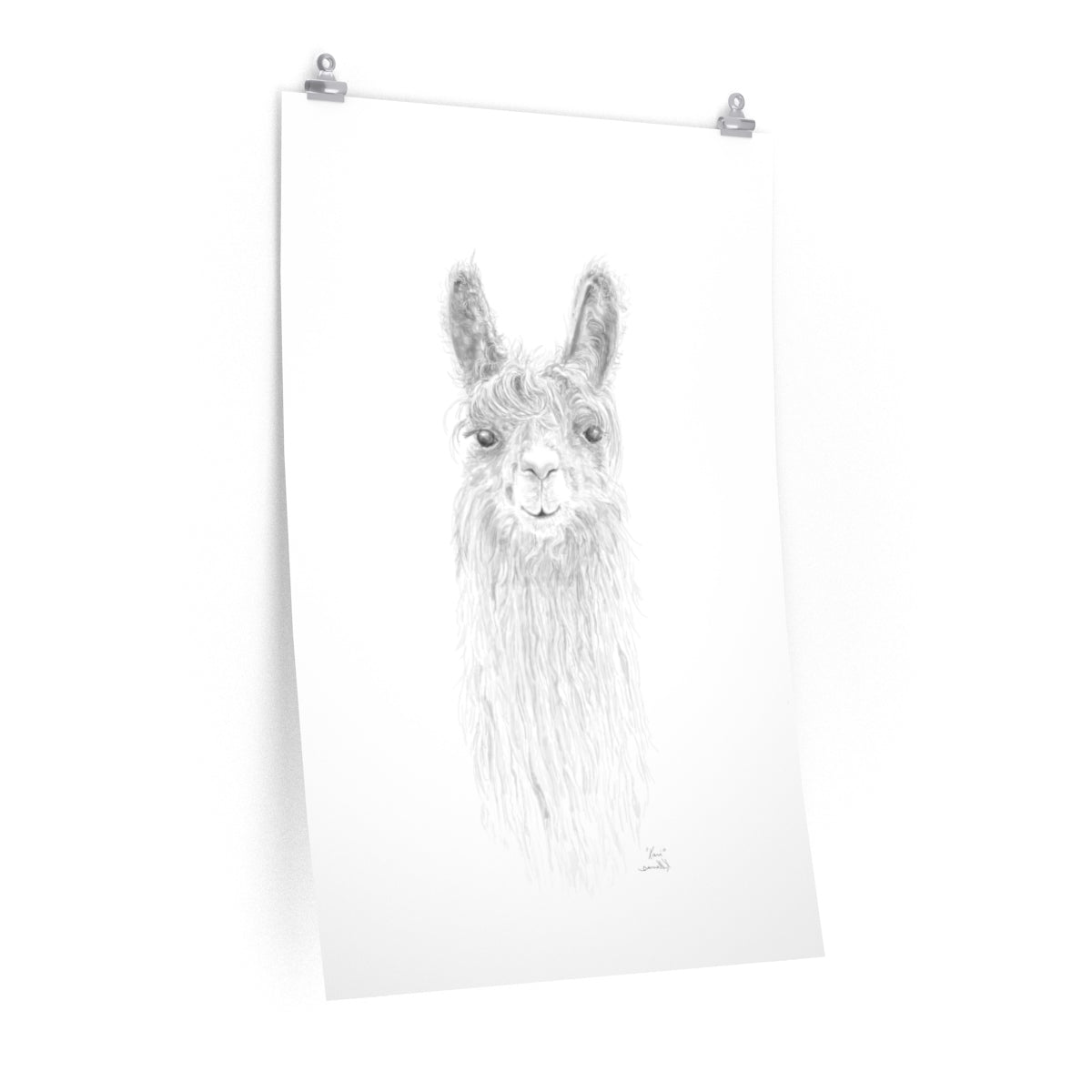 KARI Llama- Art Paper Print