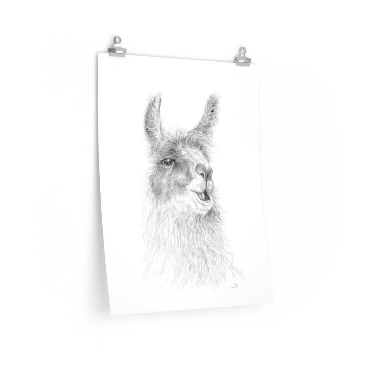 LUCY Llama- Art Paper Print
