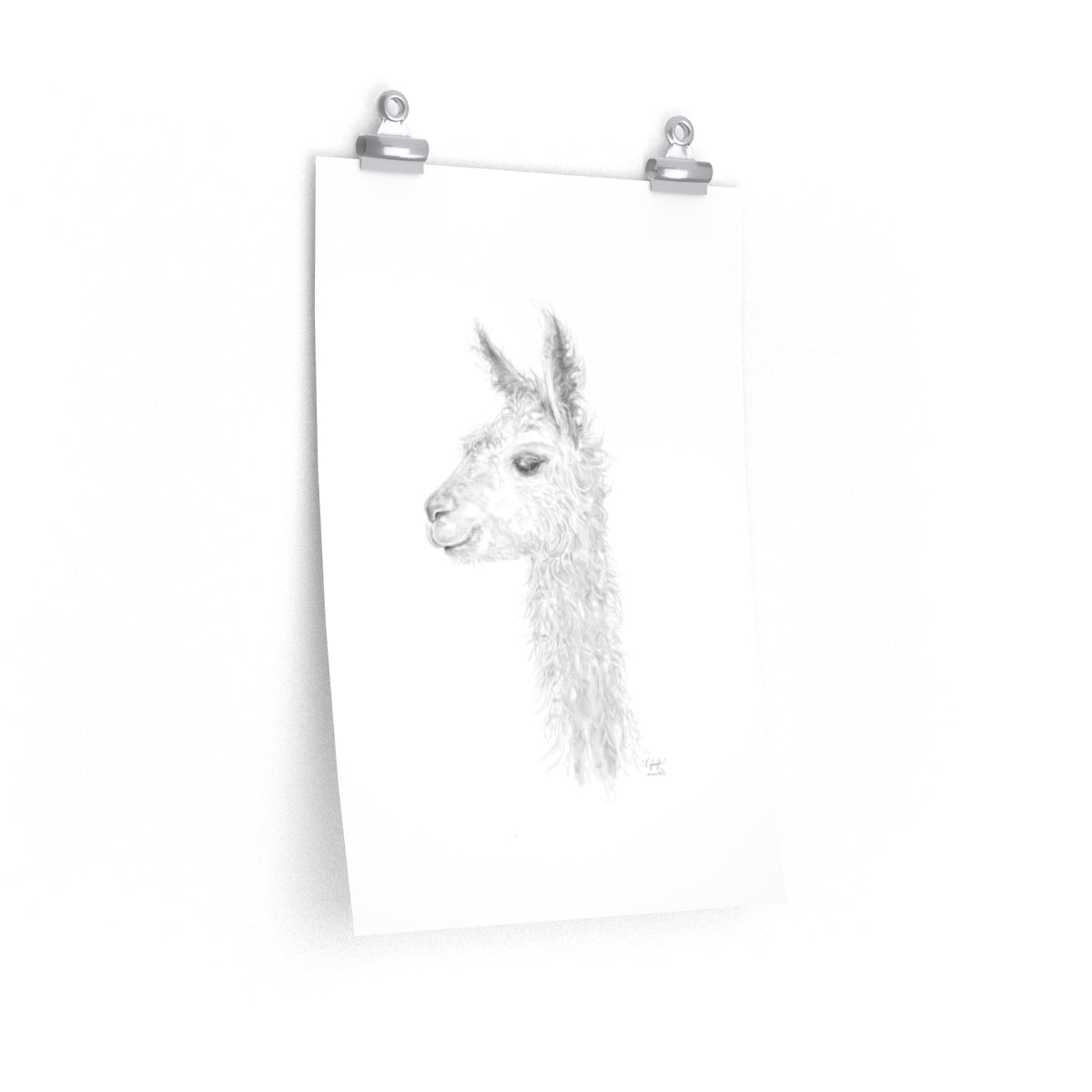 KYLEIGH Llama- Art Paper Print