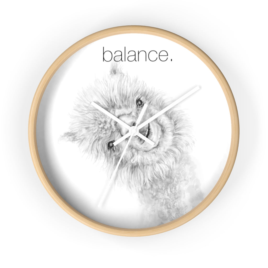 BALANCE llama Wall clock: Penny