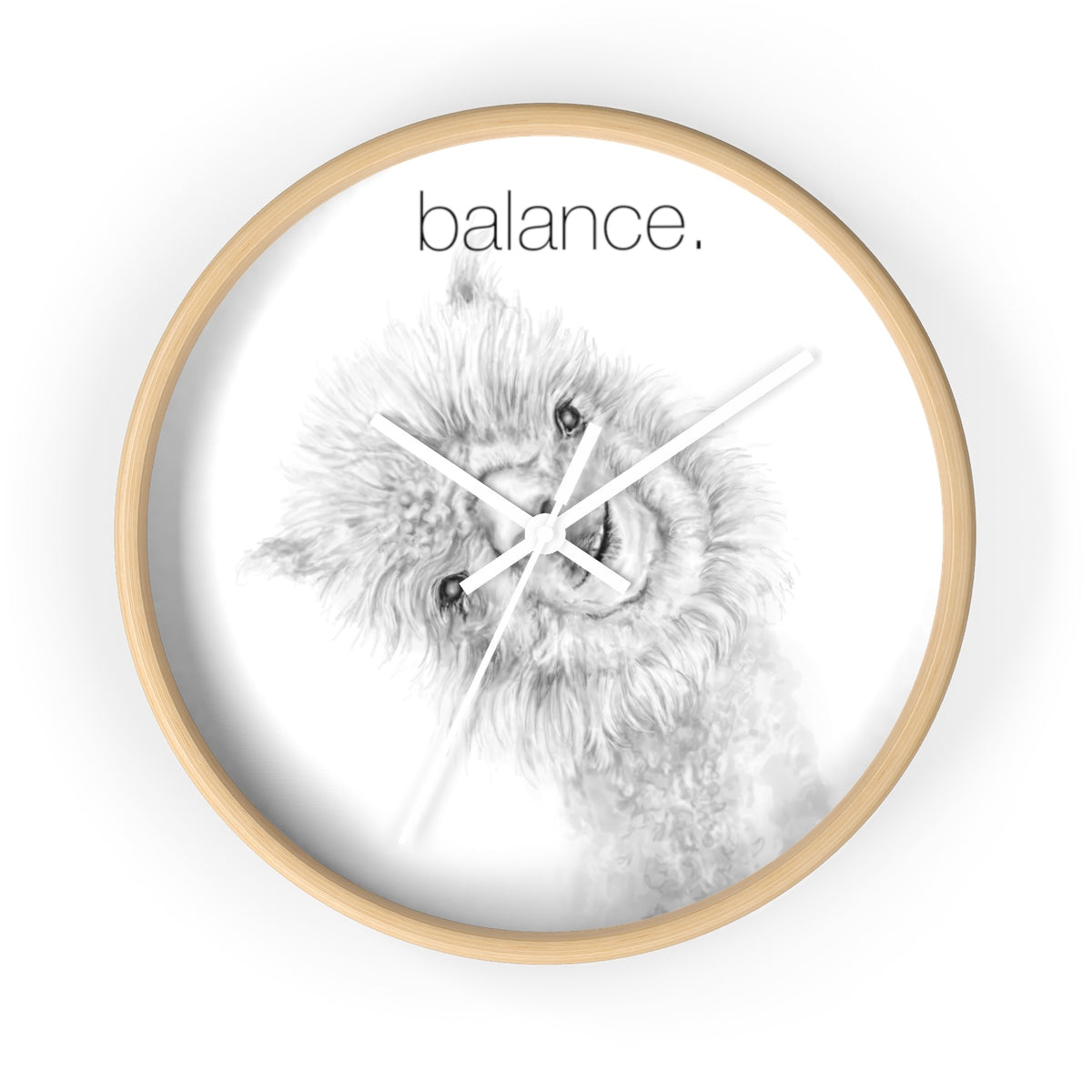 BALANCE llama Wall clock: Penny