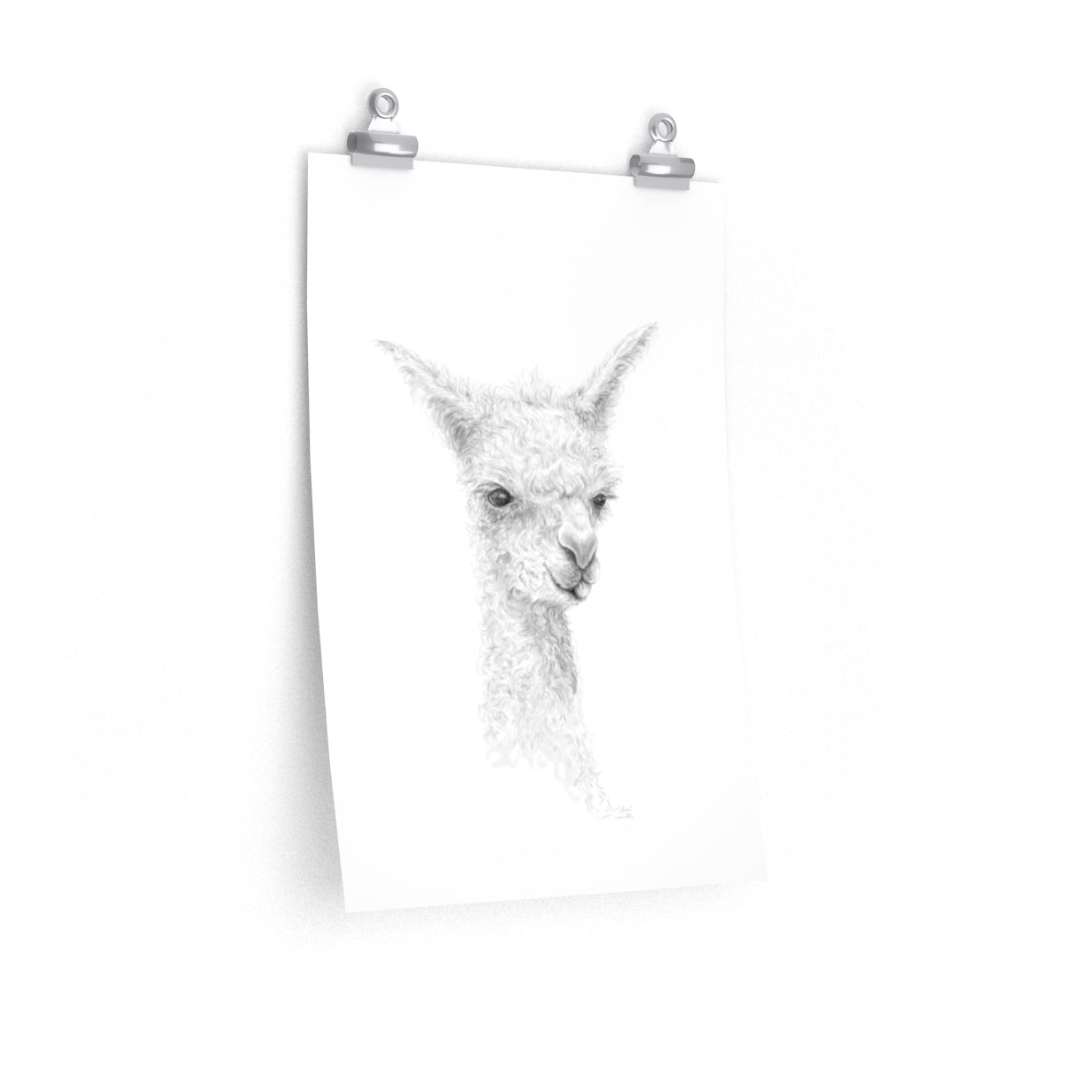 ALICE Llama- Art Paper Print