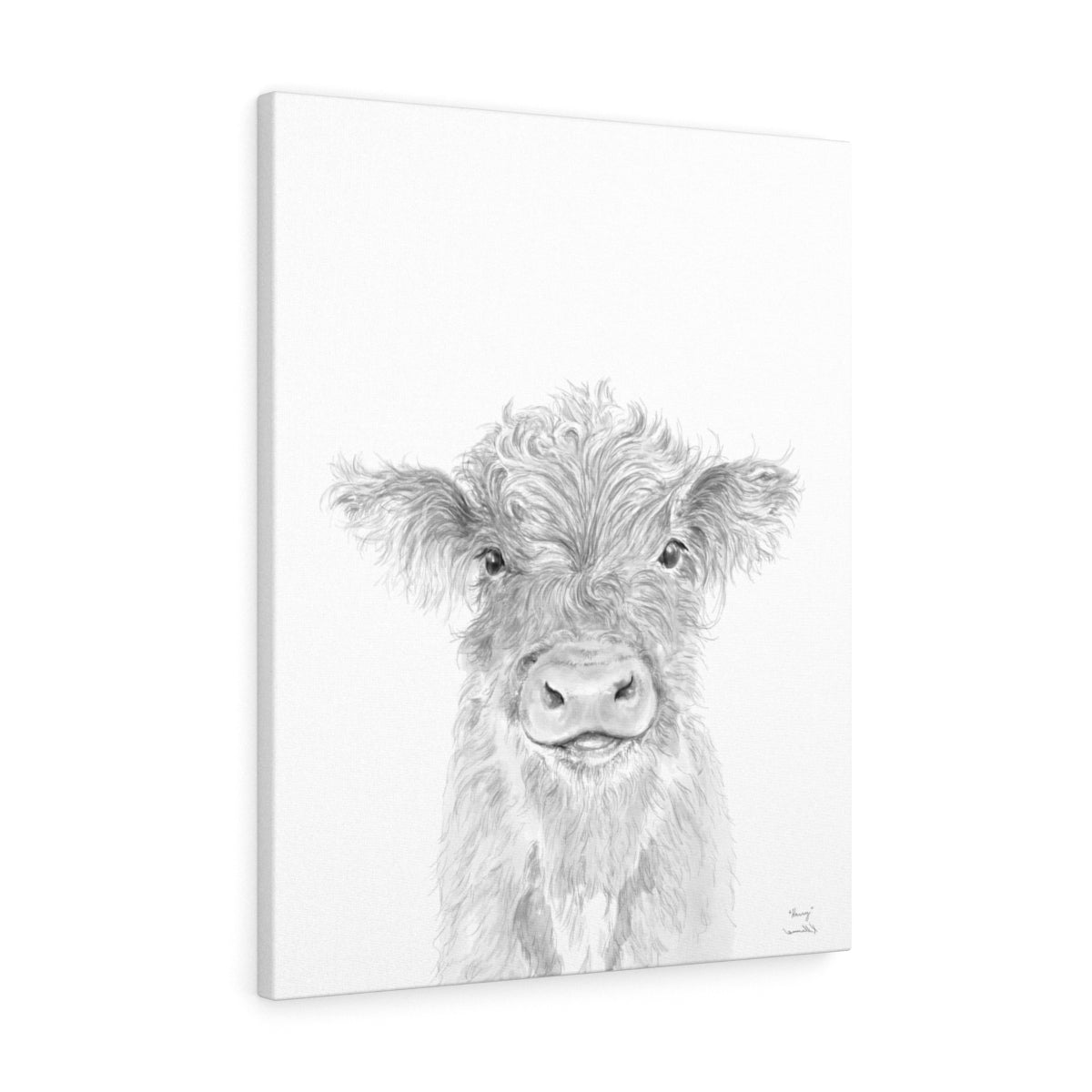 Harry Cow - Animal Art Canvas