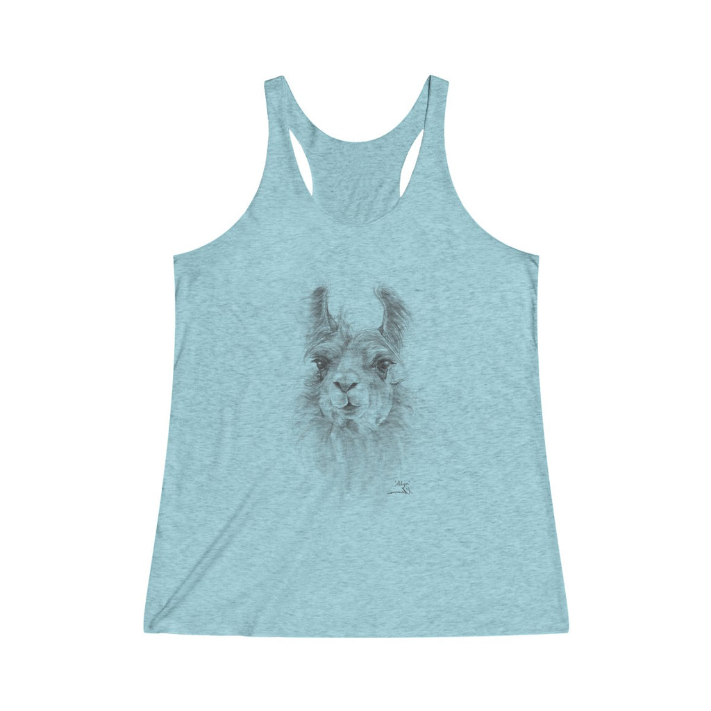 Women's Racerback Llama Tank - ALLYN