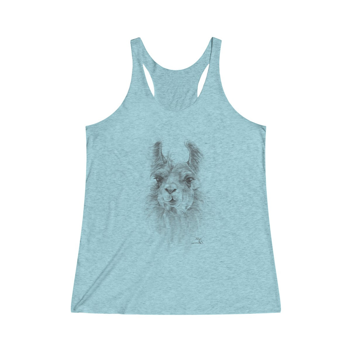 Women's Racerback Llama Tank - ALLYN