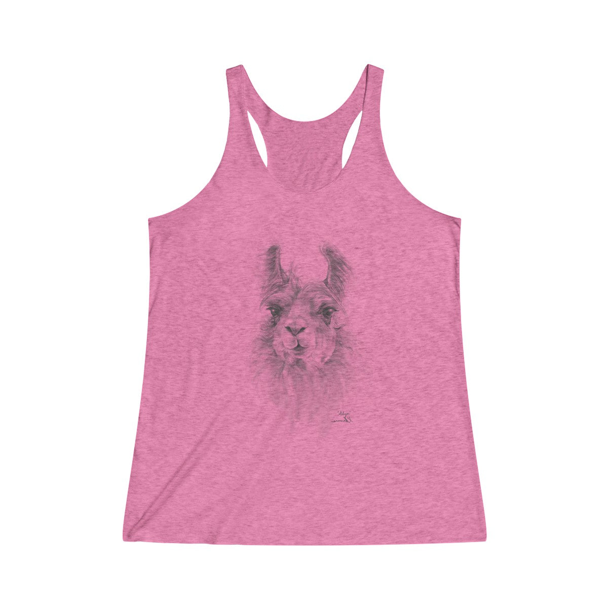 Women's Racerback Llama Tank - ALLYN