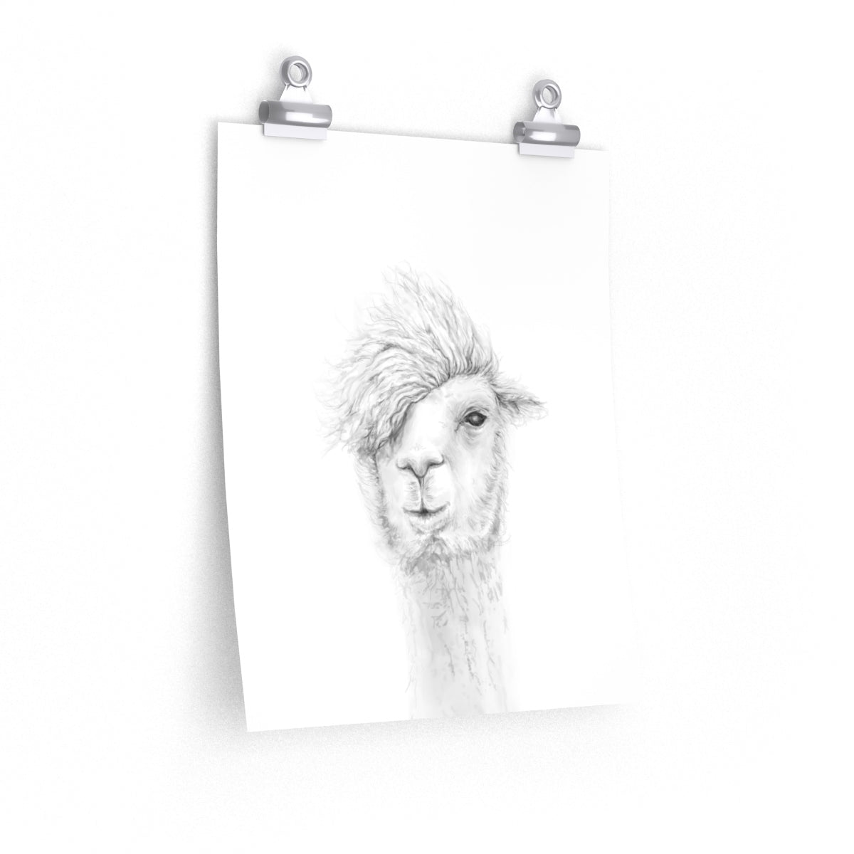 KEN Llama- Art Paper Print