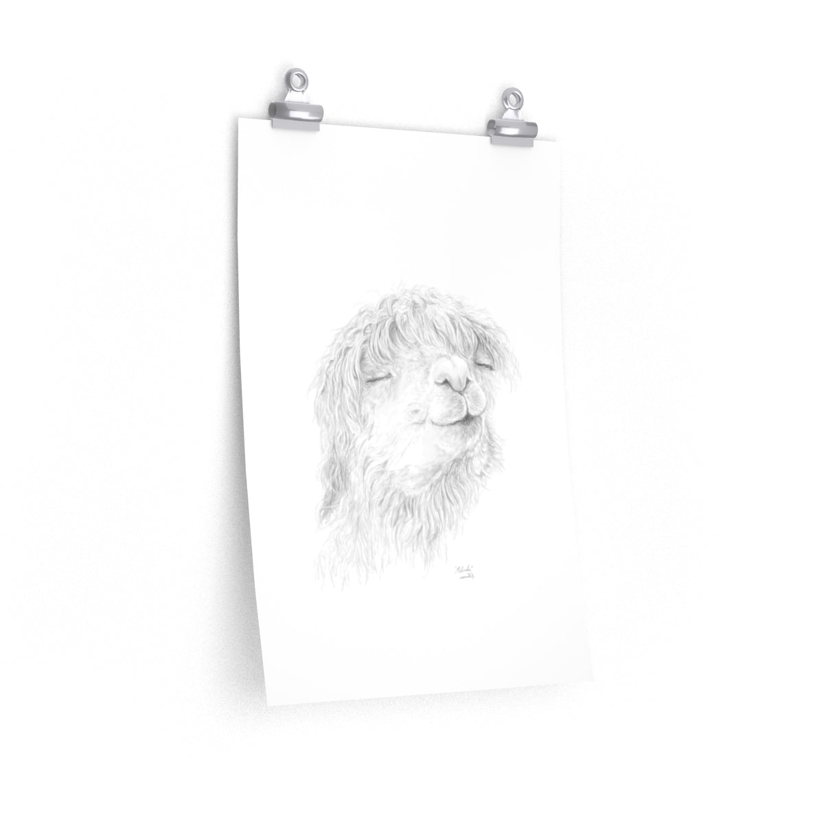 MELINDA Llama- Art Paper Print