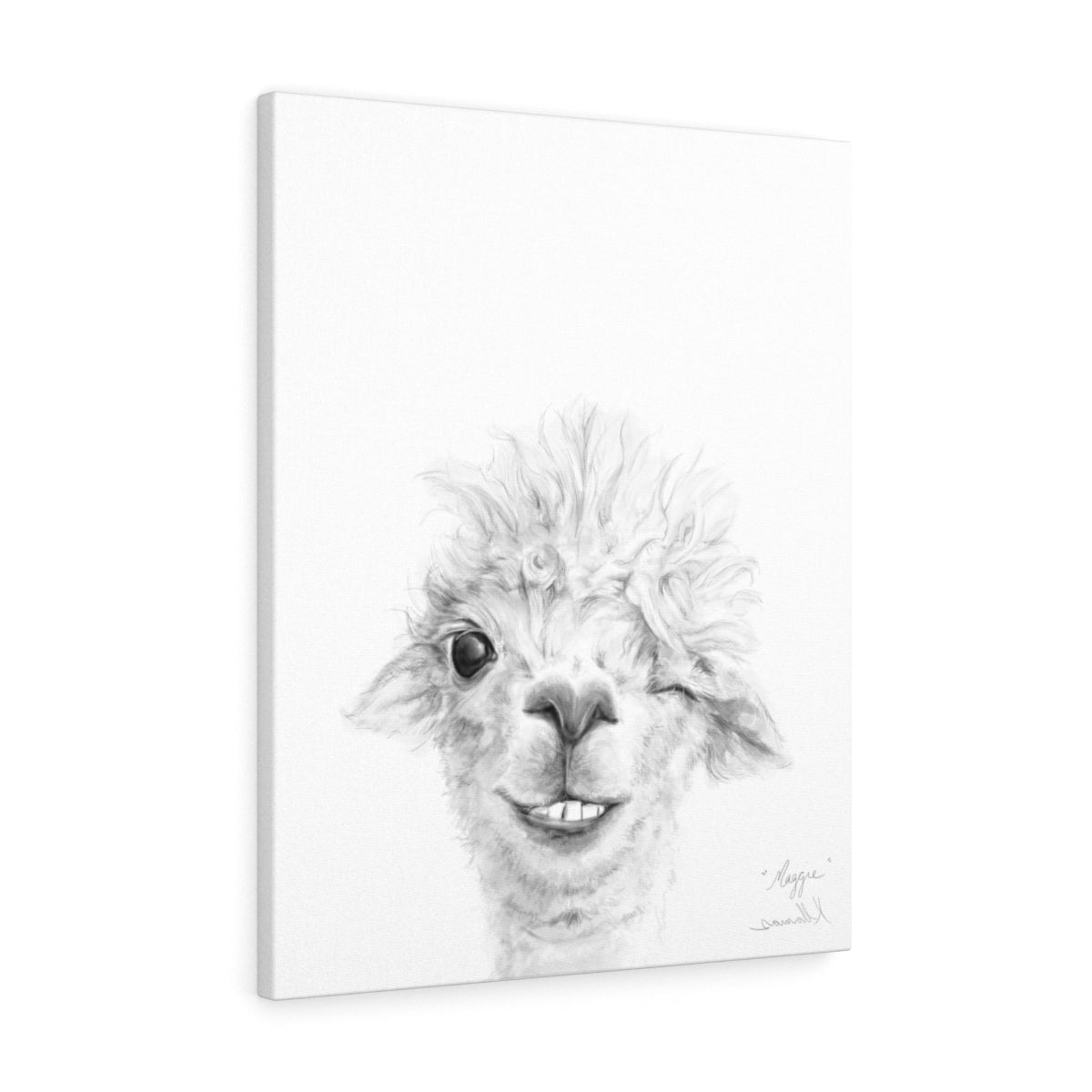 MAGGIE Llama - Art Canvas