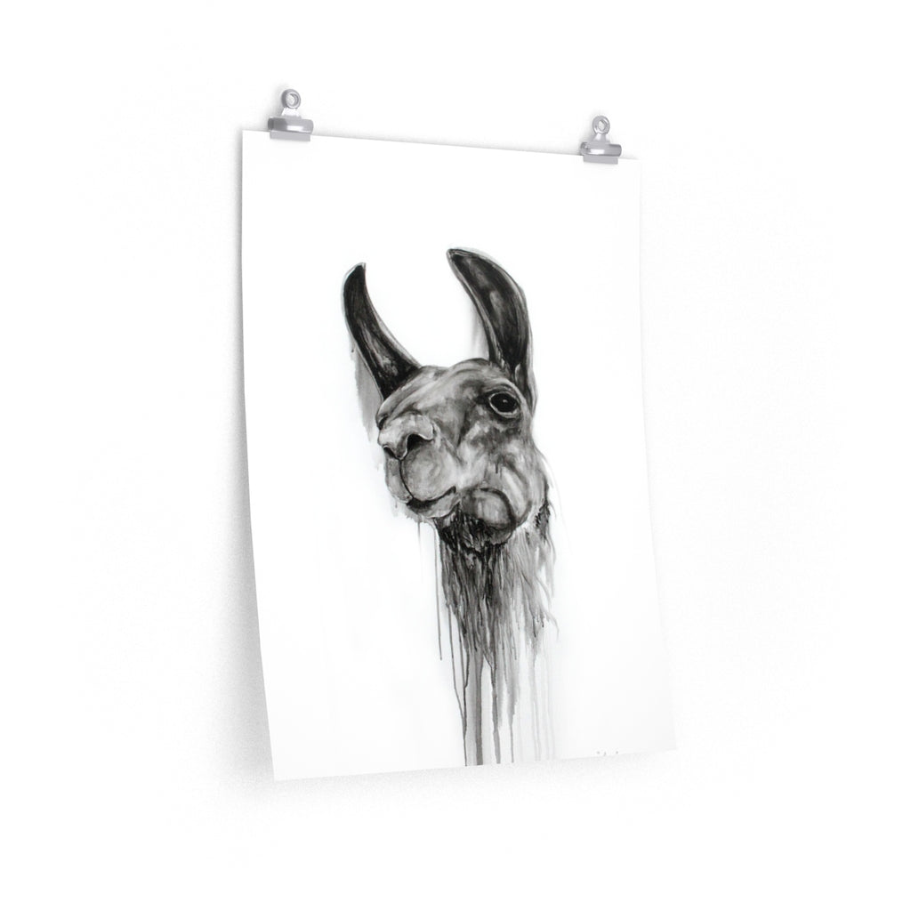LORRY Llama- Art Paper Print