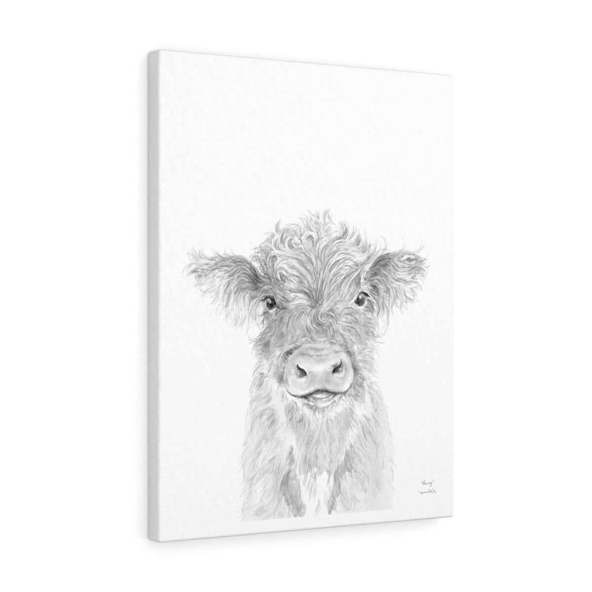 Harry Cow - Animal Art Canvas