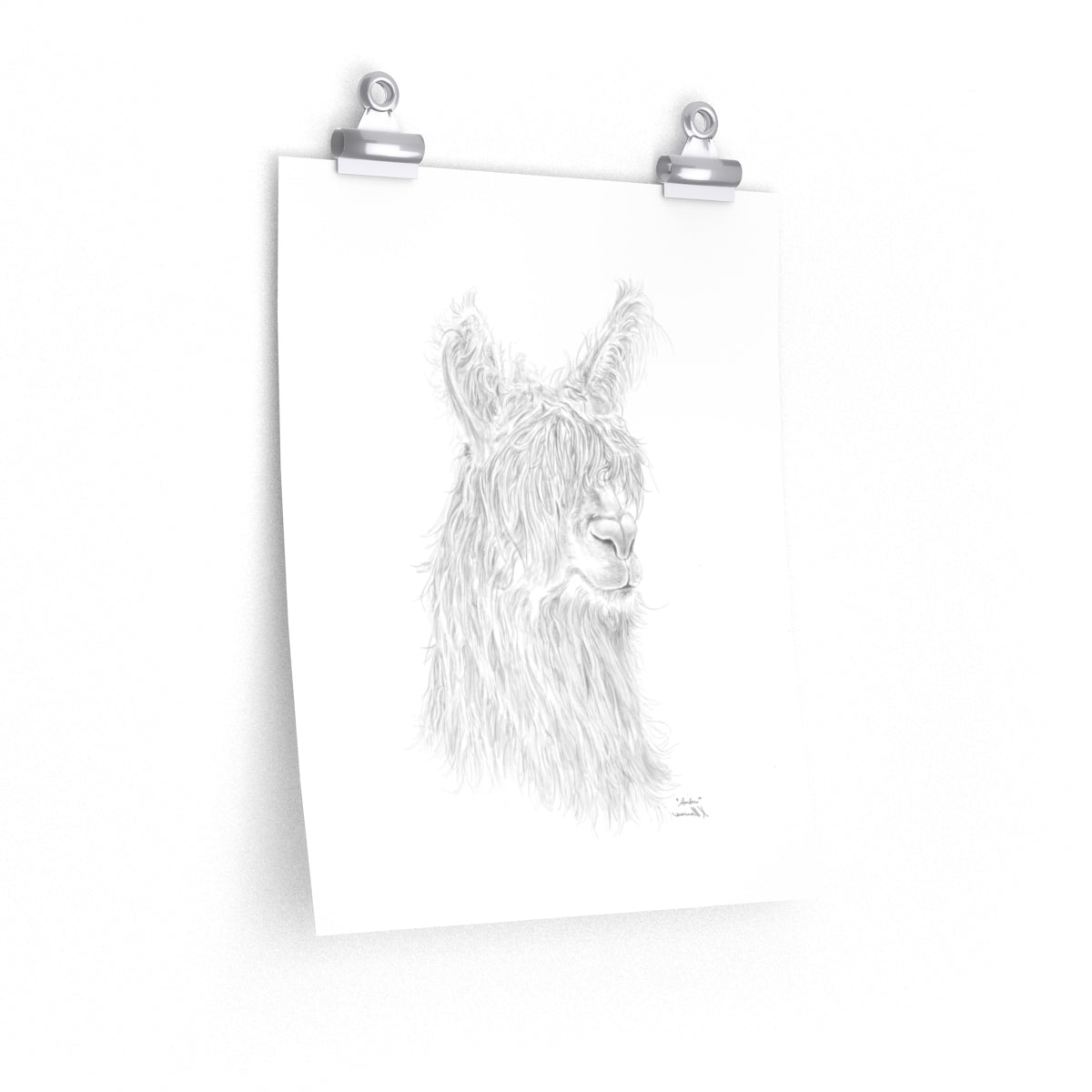 AMBER Llama- Art Paper Print
