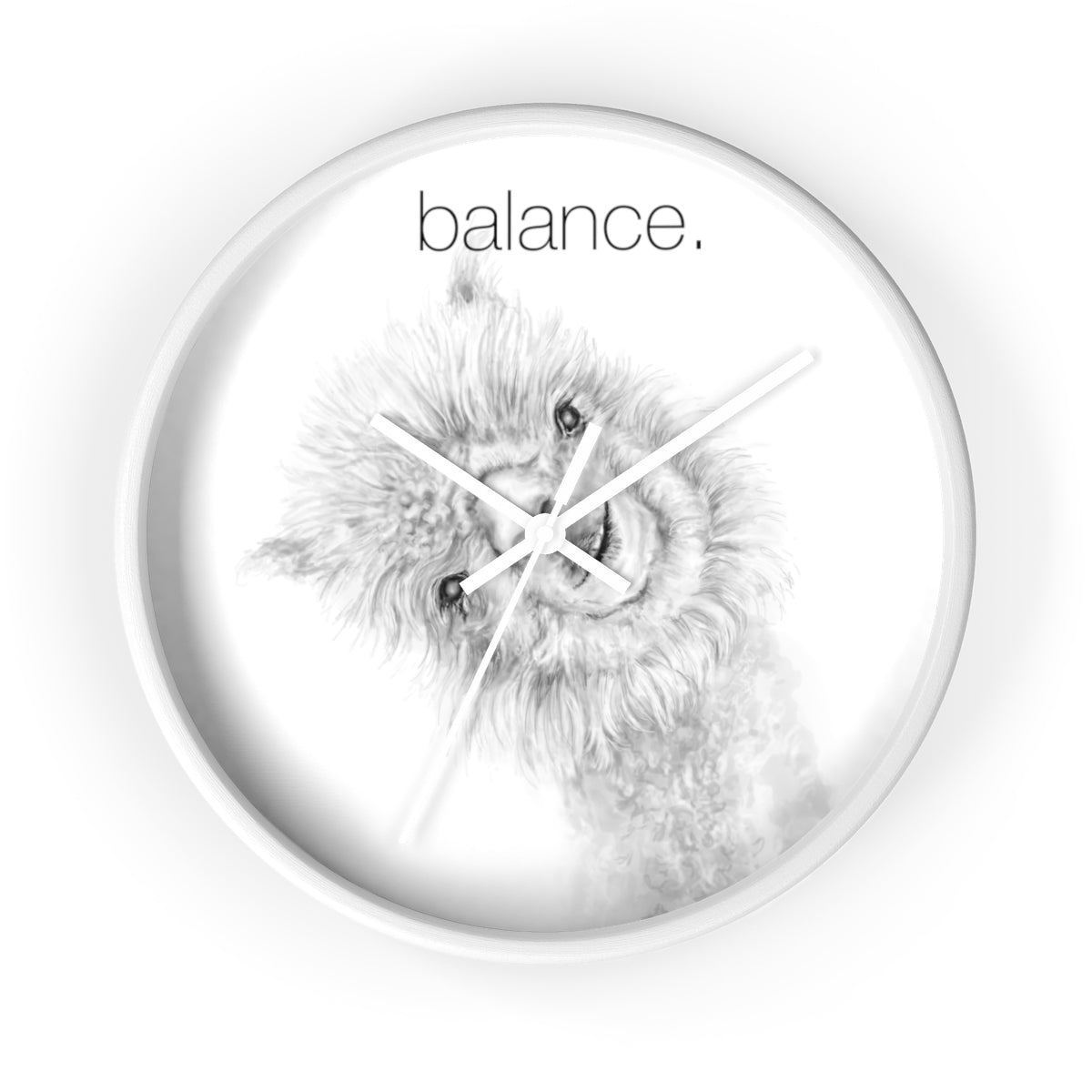 BALANCE llama Wall clock: Penny