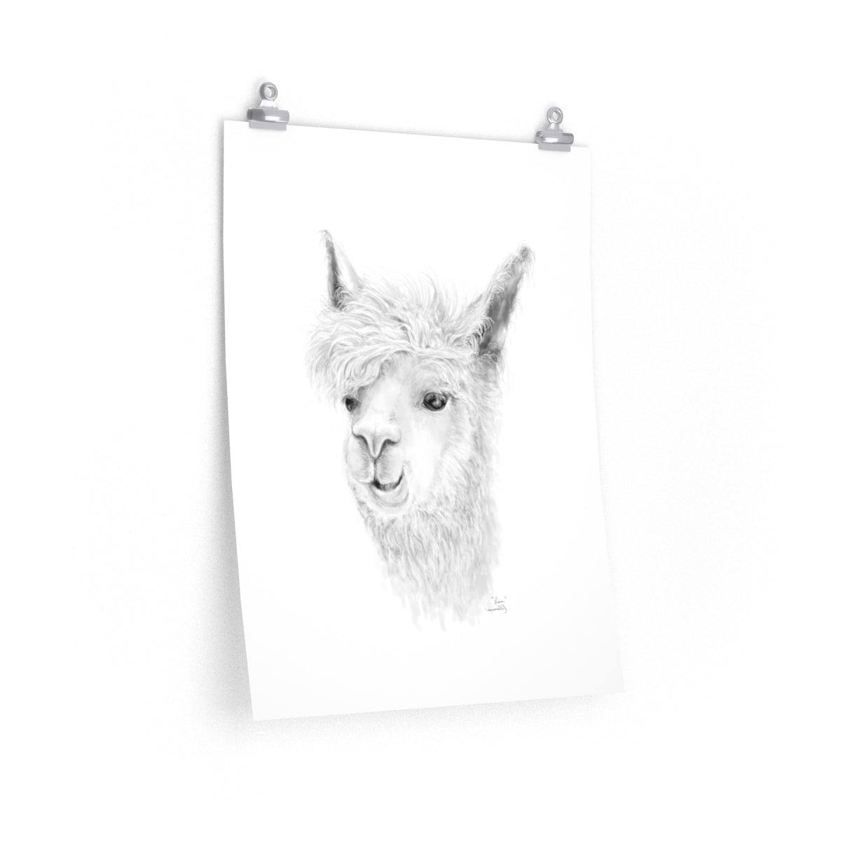 LIAM Llama- Art Paper Print