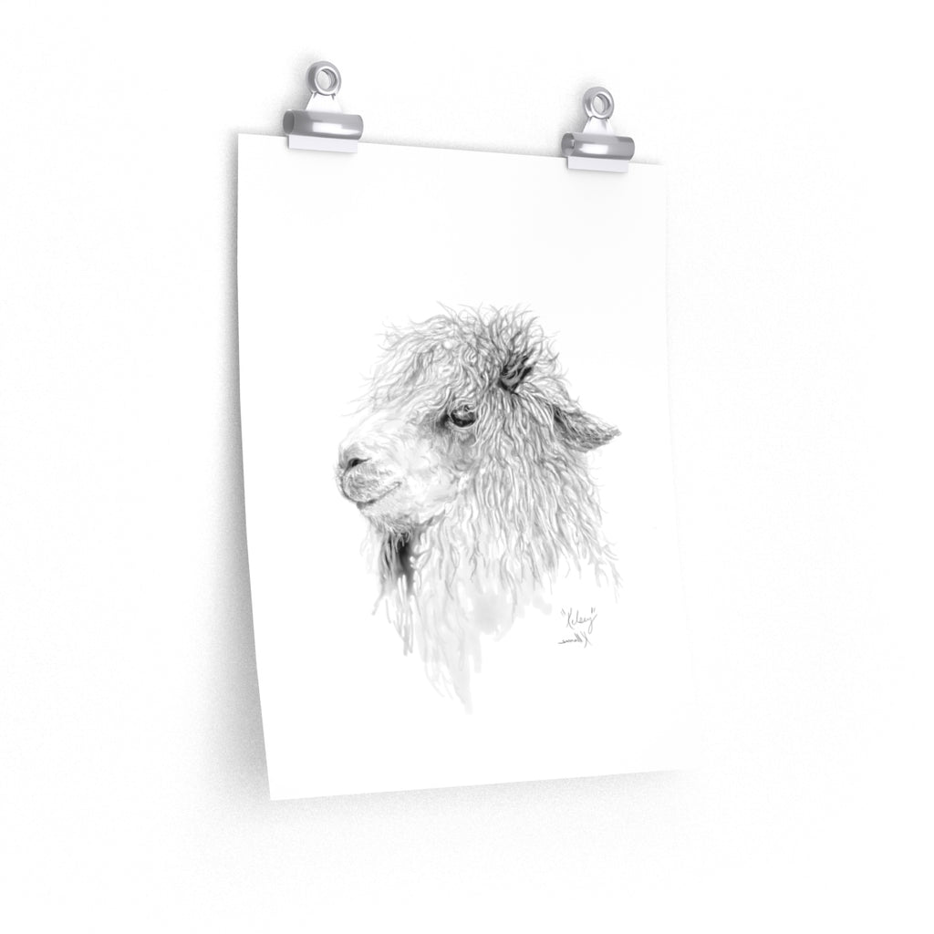 KELSEY Llama- Art Paper Print