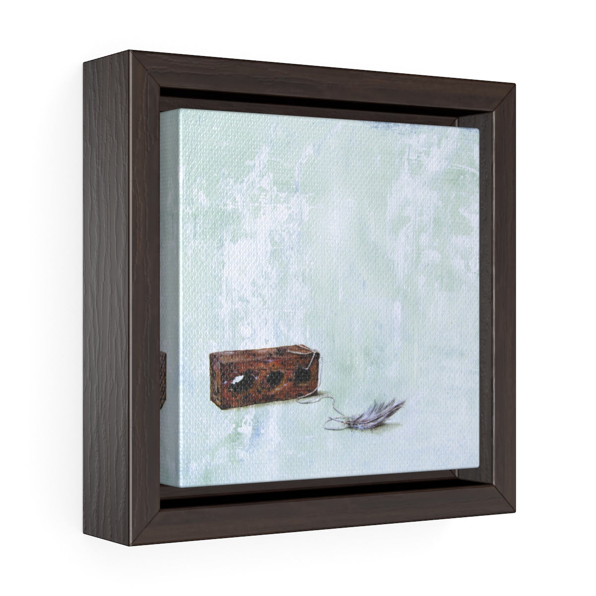 Square Framed Art Print | Lullaby: Floats & Falls