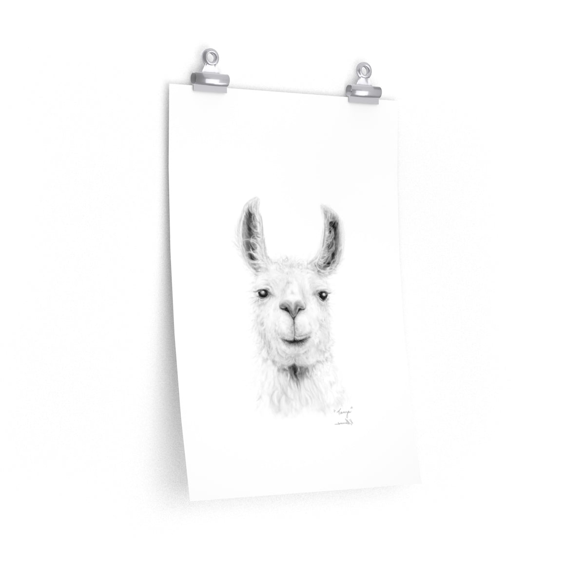 TANYA Llama- Art Paper Print
