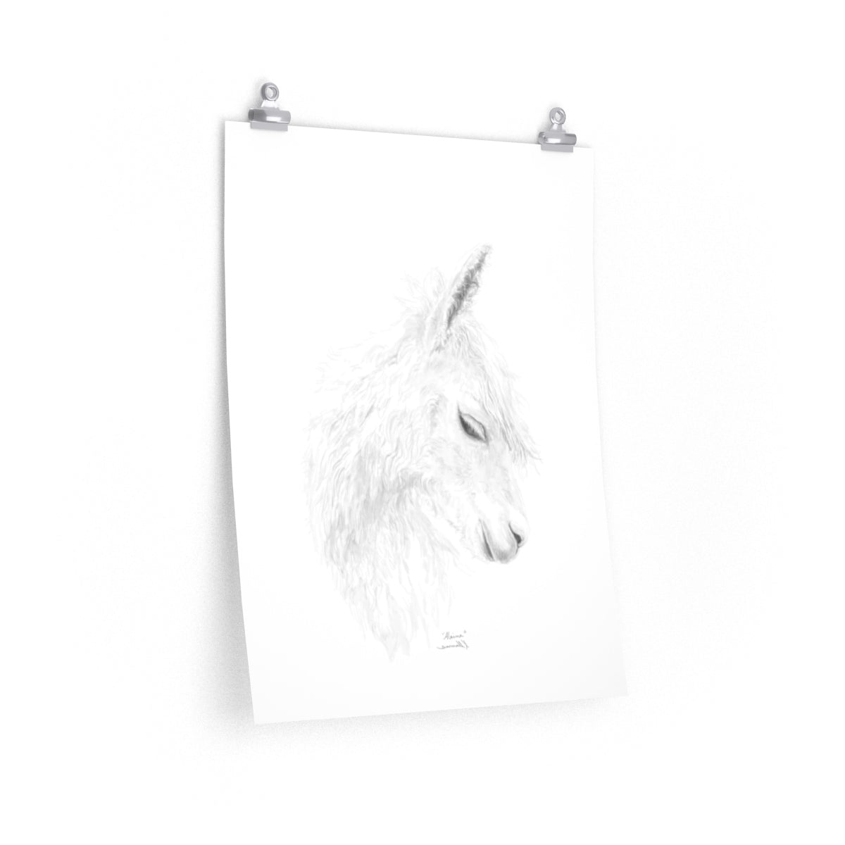 ALAINA Llama- Art Paper Print