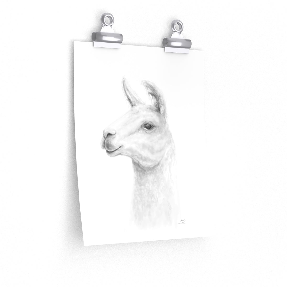 STACY Llama- Art Paper Print