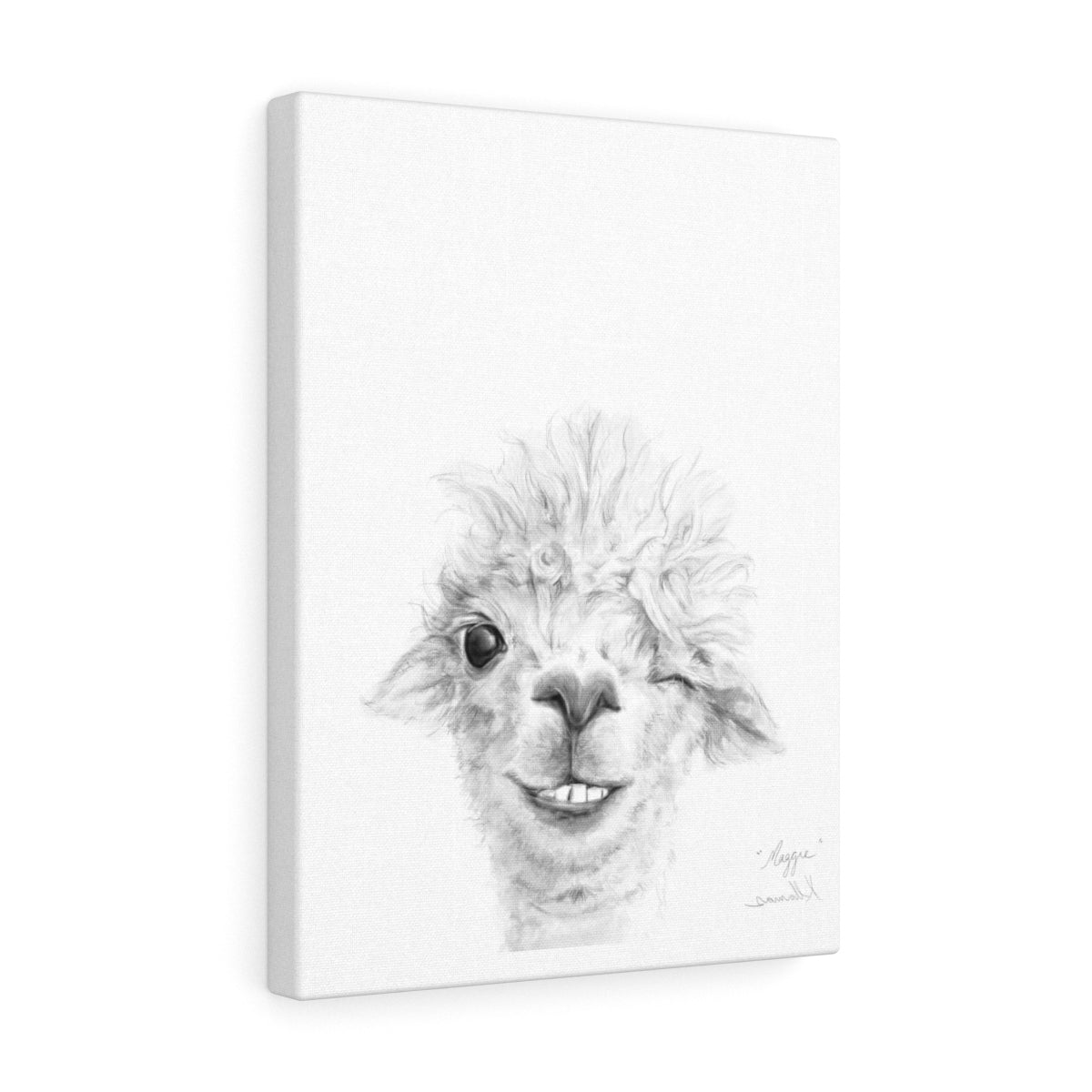 MAGGIE Llama - Art Canvas