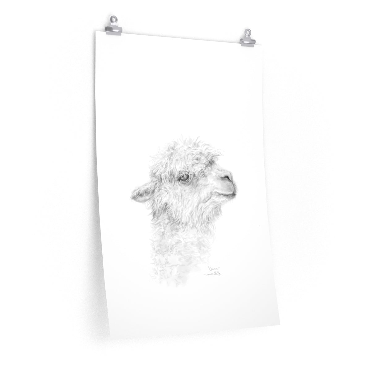 GWEN Llama- Art Paper Print