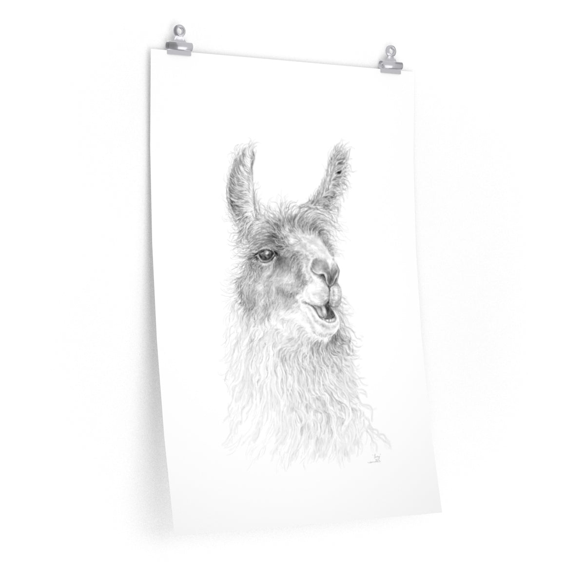 LUCY Llama- Art Paper Print