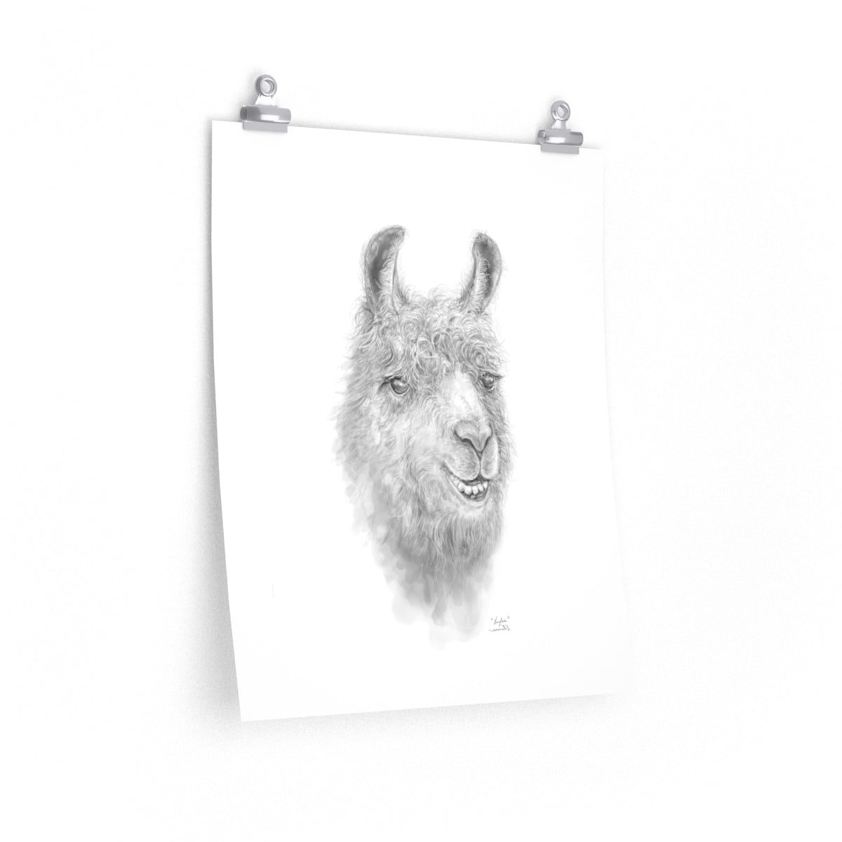 KAYLEE Llama- Art Paper Print