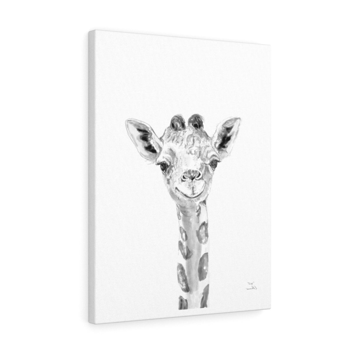 Gigi Giraffe - Animal Art Canvas