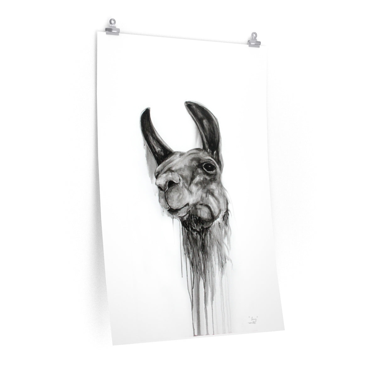 LORRY Llama- Art Paper Print