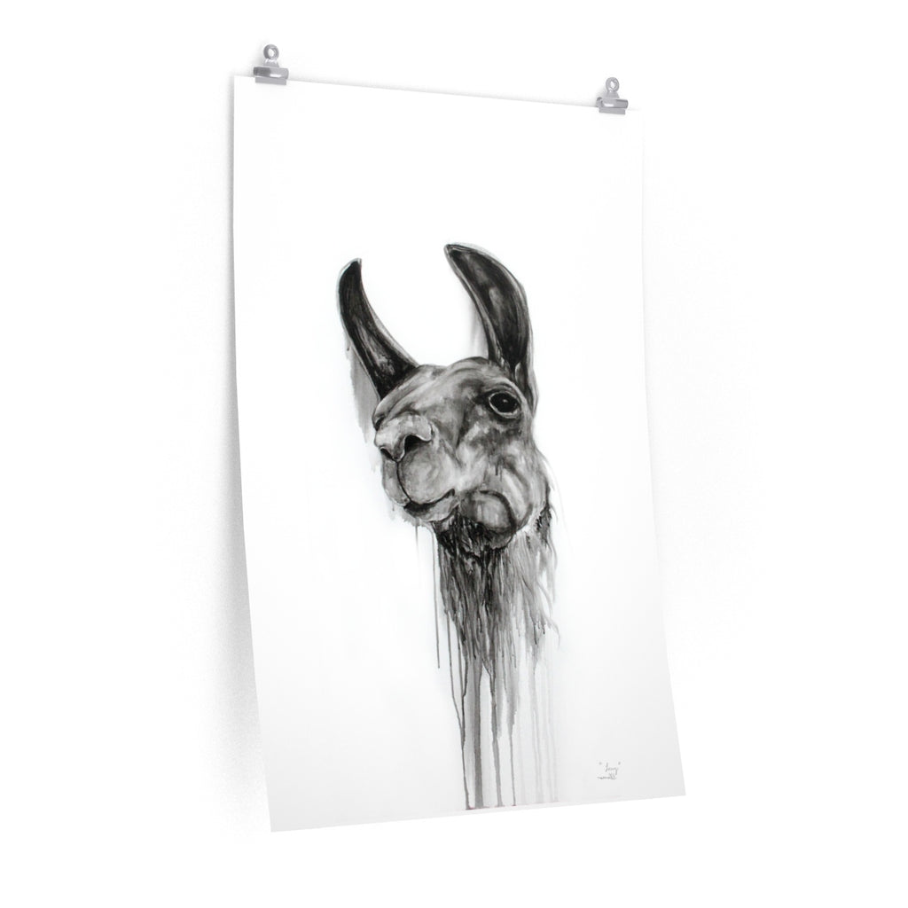 LORRY Llama- Art Paper Print
