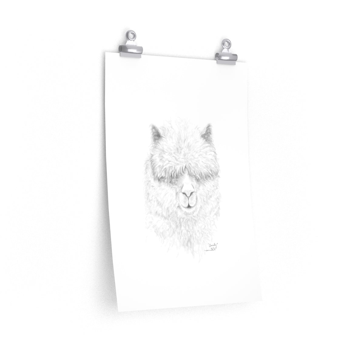 OMILY Llama- Art Paper Print