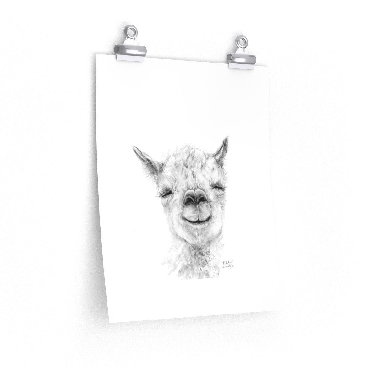REBEKAH Llama- Art Paper Print