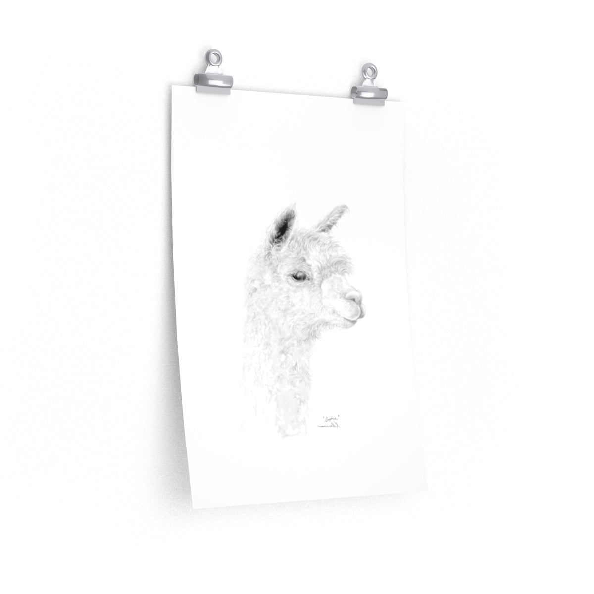 SOPHIE Llama- Art Paper Print
