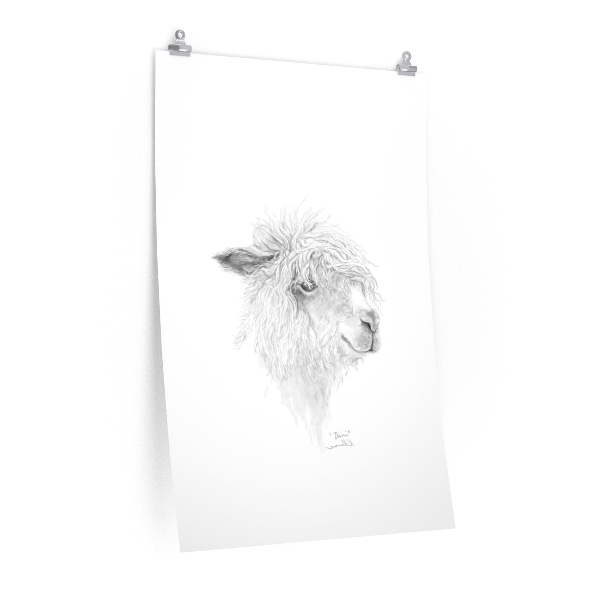 DANI Llama- Art Paper Print