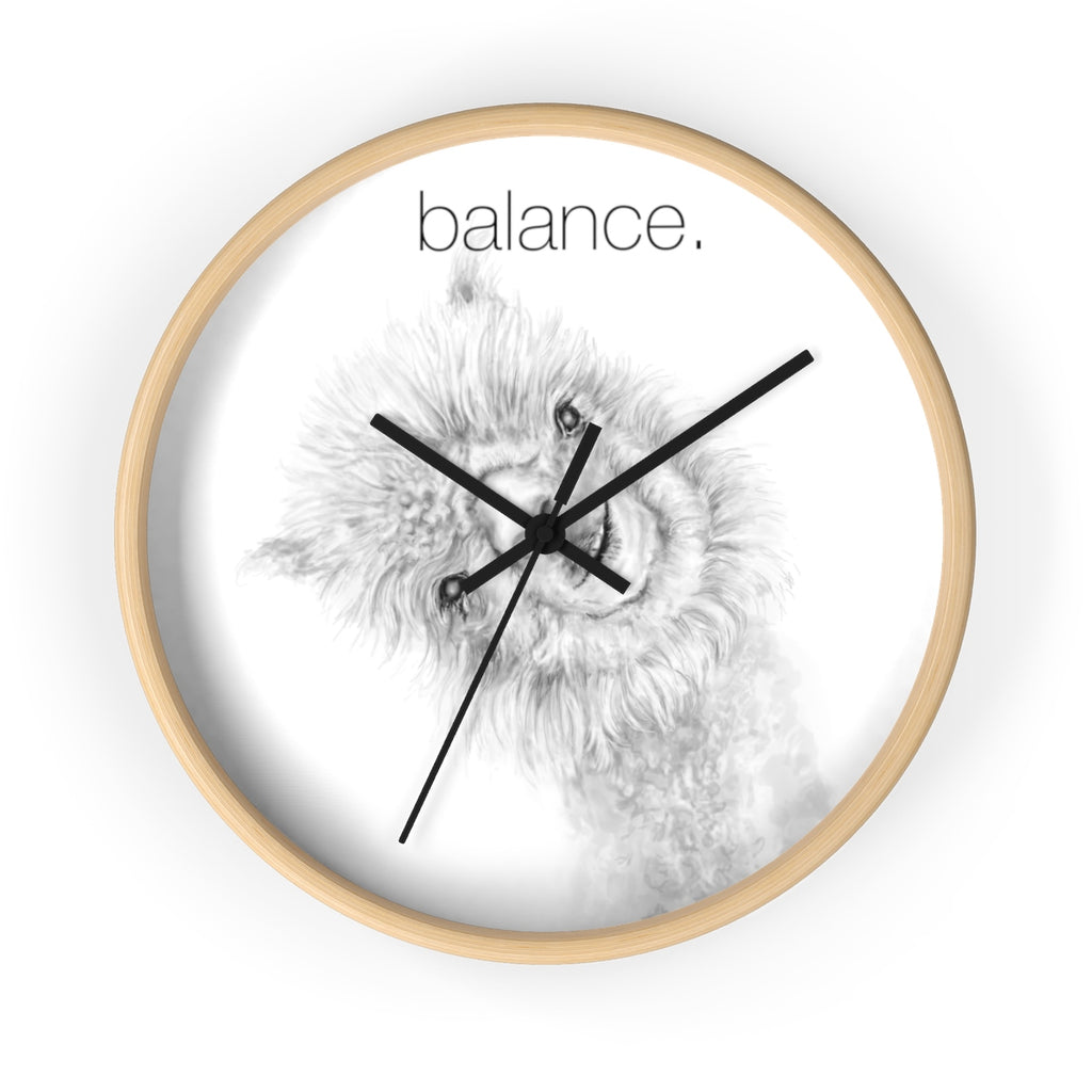 BALANCE llama Wall clock: Penny