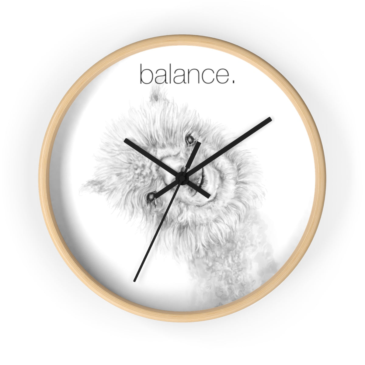 BALANCE llama Wall clock: Penny