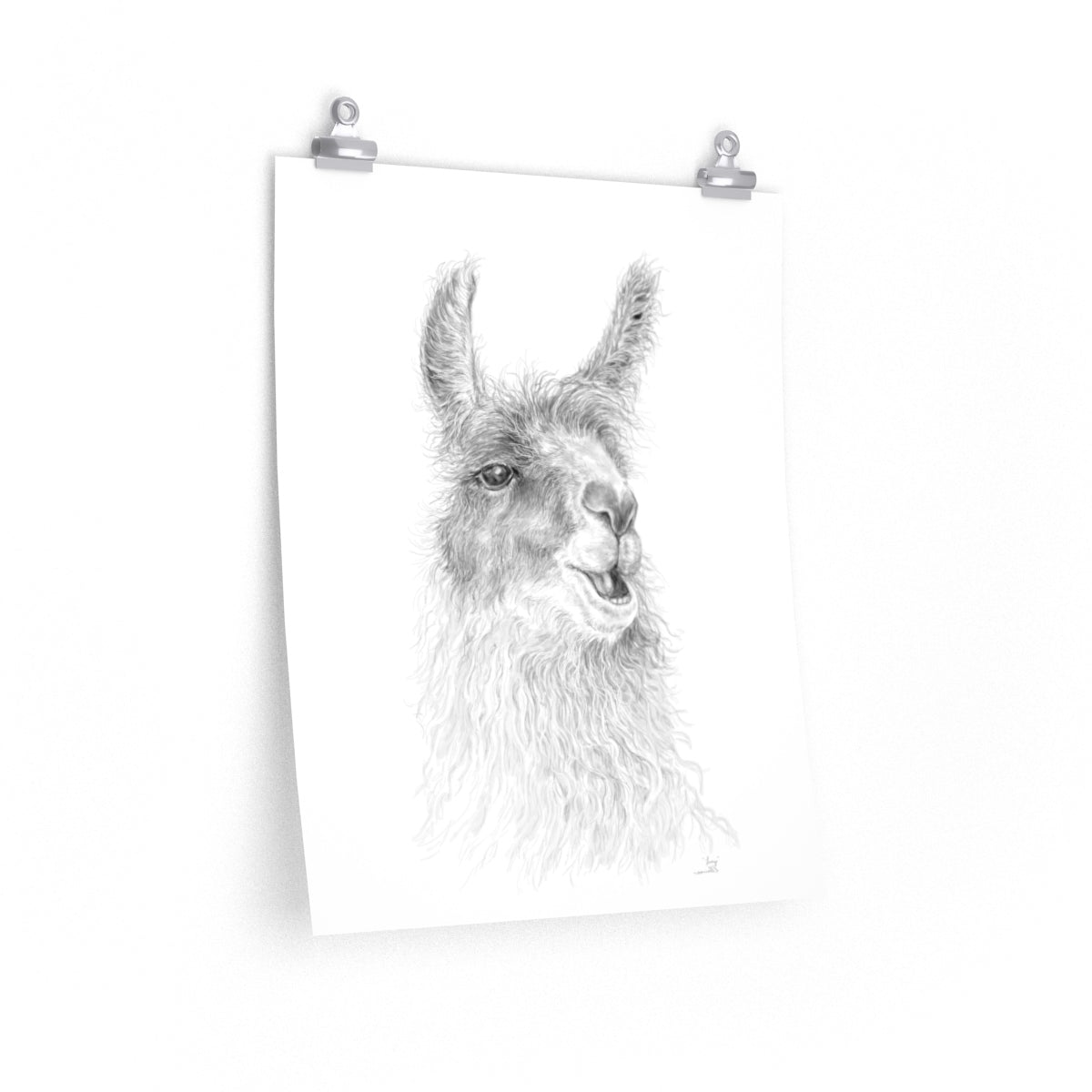 LUCY Llama- Art Paper Print