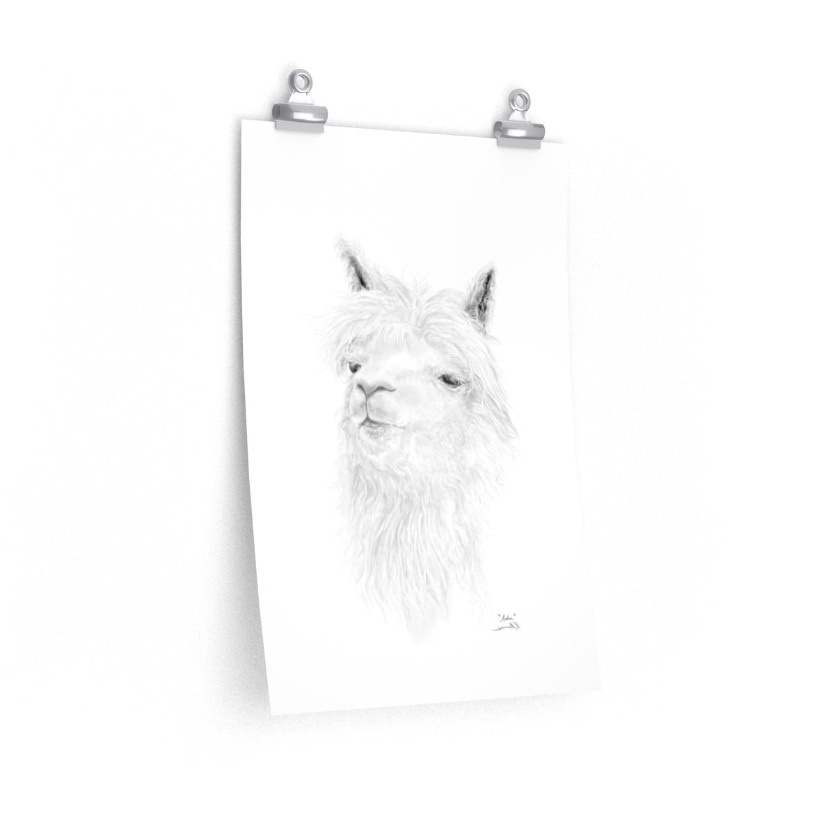 ASHA Llama- Art Paper Print