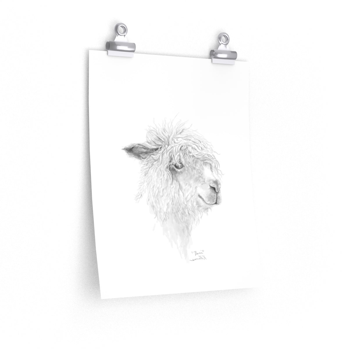 DANI Llama- Art Paper Print